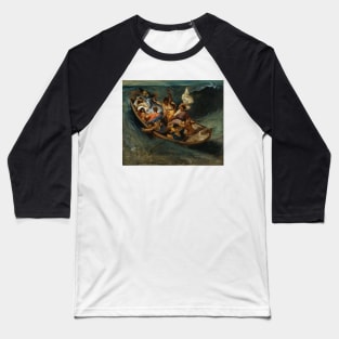 Christ on the Sea of Galilee by Eugene Delacroix Baseball T-Shirt